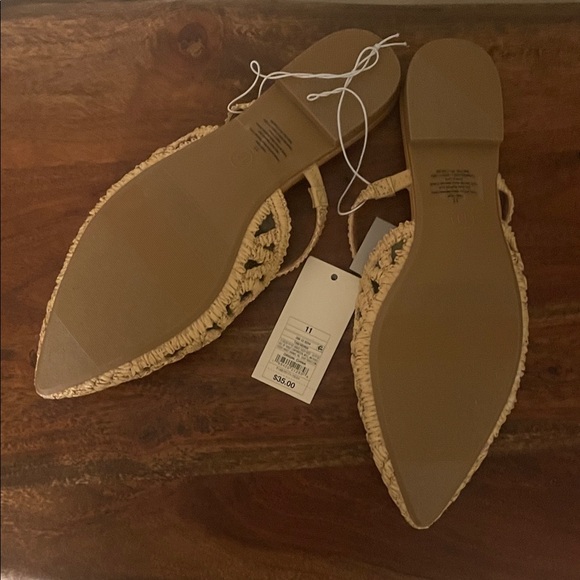 Women's Cream Woven Flats by a new day - Picture 7 of 8